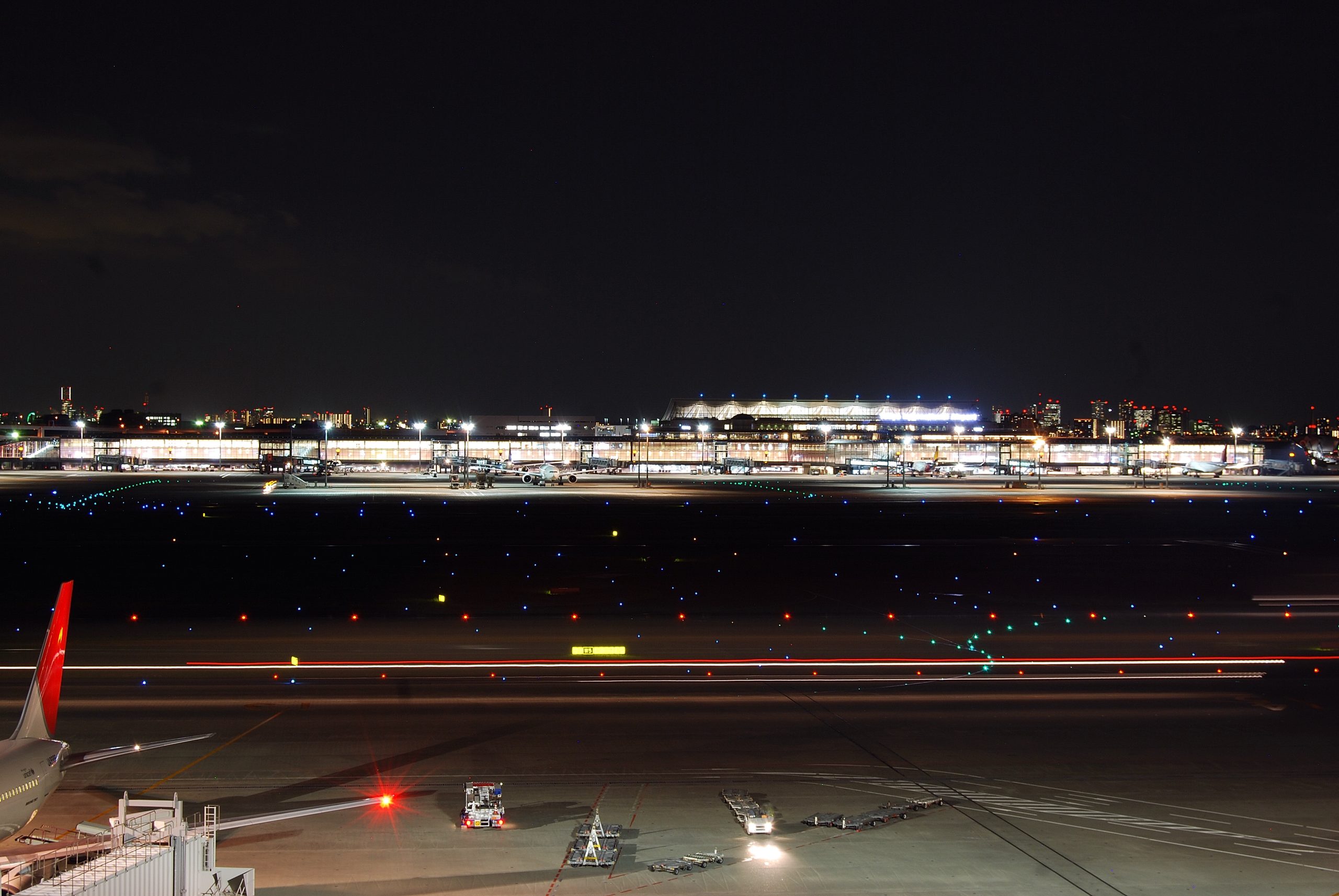 Haneda Airport Terminal 3 at night