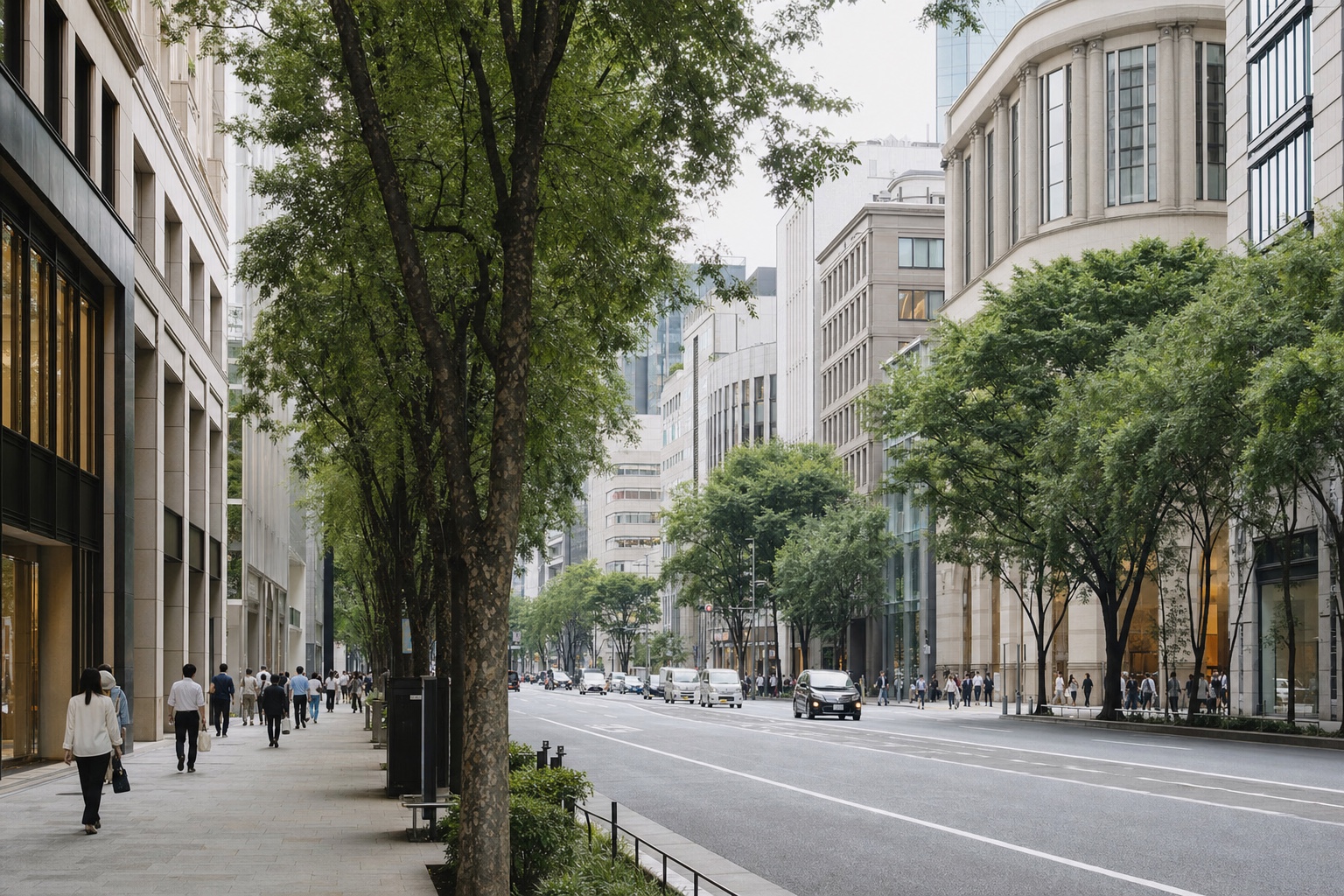 Chuo-dori & Namiki-dori