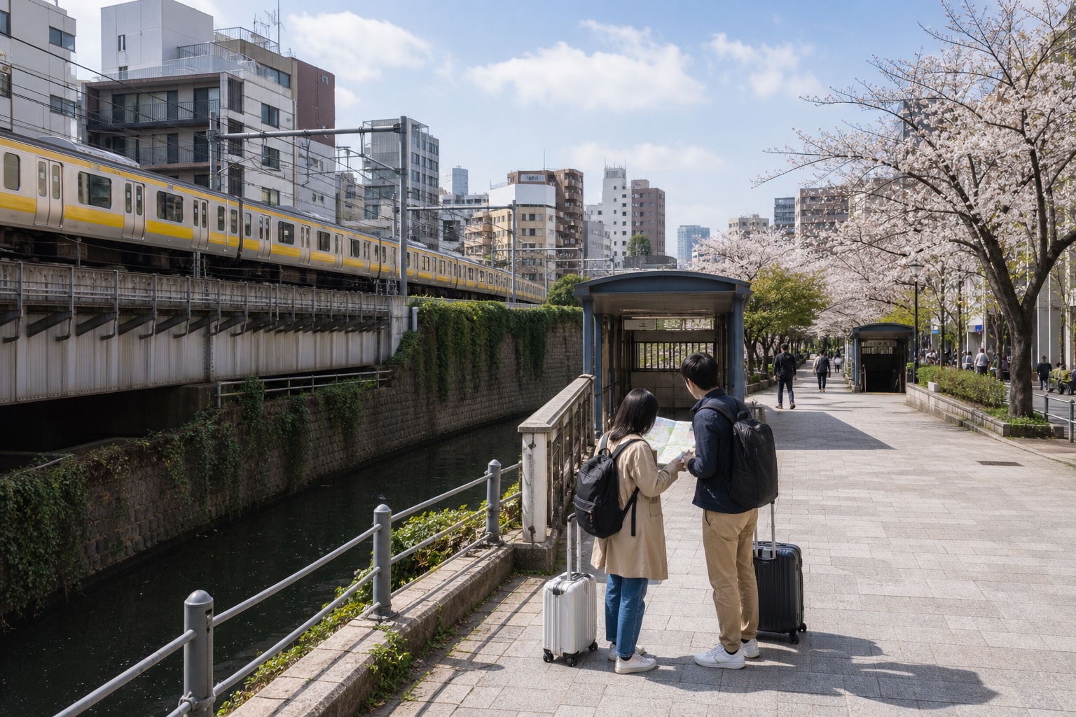 Kagurazaka & Iidabashi area view