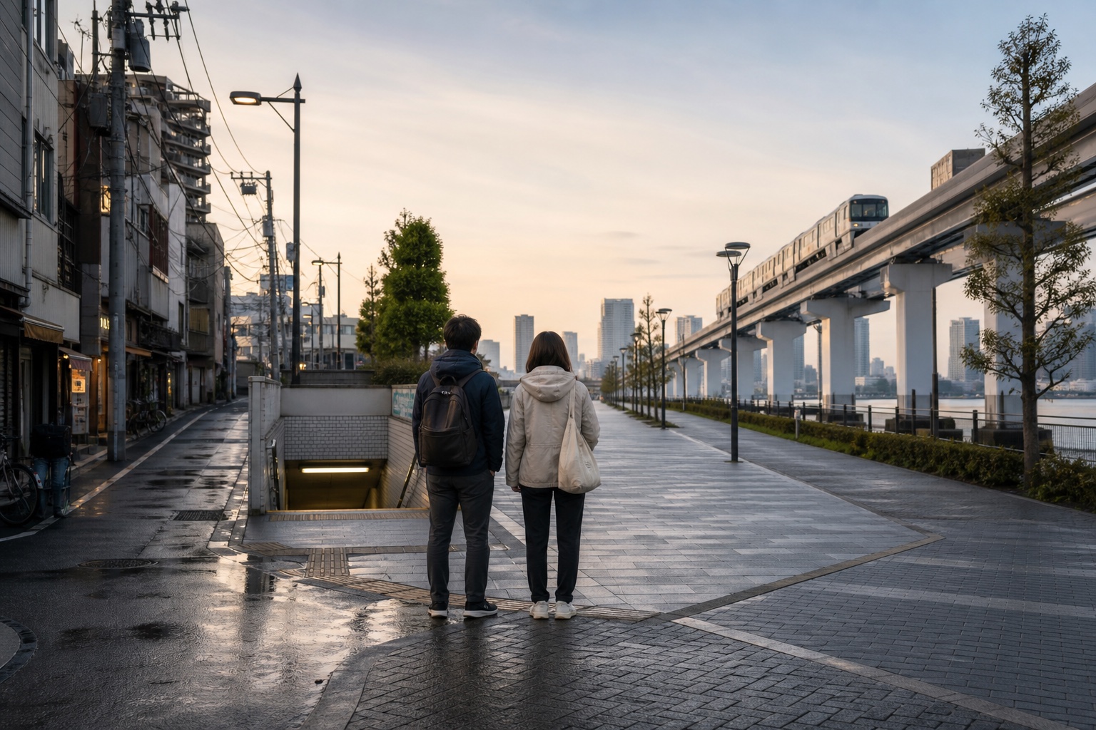 Tsukiji & Toyosu area view